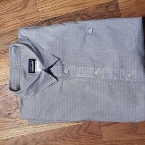 Patagonia Mens organic cotton dress shirt sz Large short sleeve